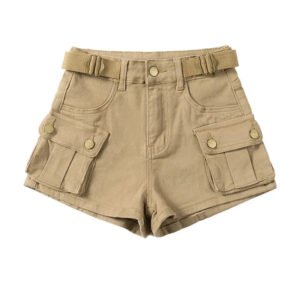 Short Cargo Kaki Femme - Short Cargo